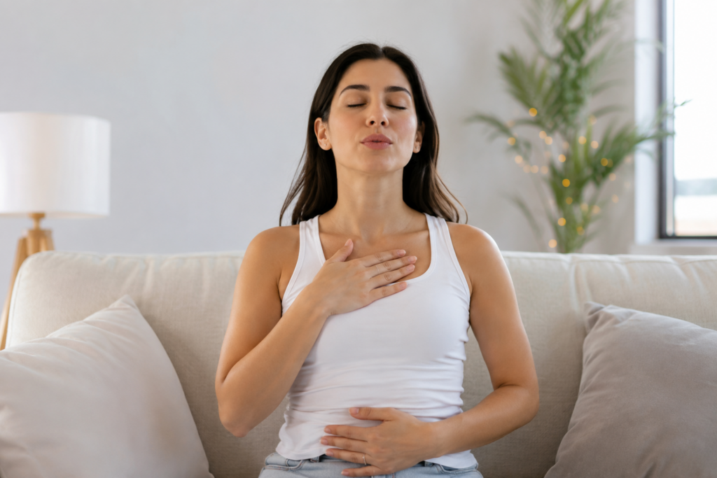 Respiración diafragmática: la técnica de 4 segundos que puede ayudarte a bajar el estrés y recuperar la calma