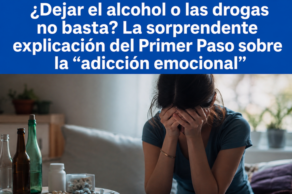 ¿Dejar el alcohol o las drogas no basta? La sorprendente explicación del Primer Paso sobre la “adicción emocional”