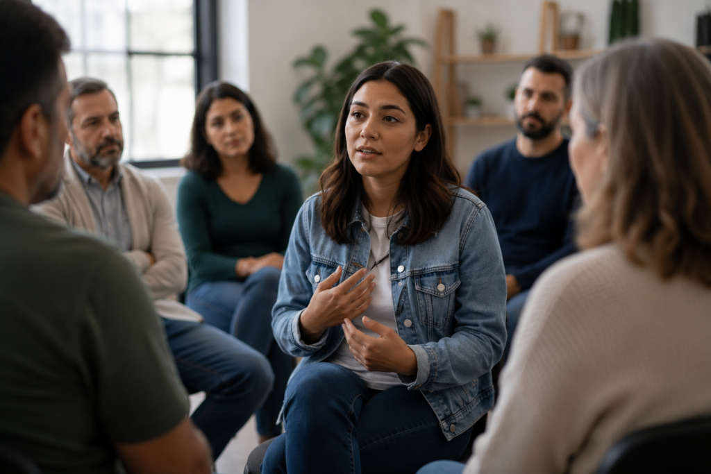 Cómo presentarse en un grupo sin sentirse obligado a contarlo todo